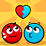 Red and Blue Ball Cupid Love