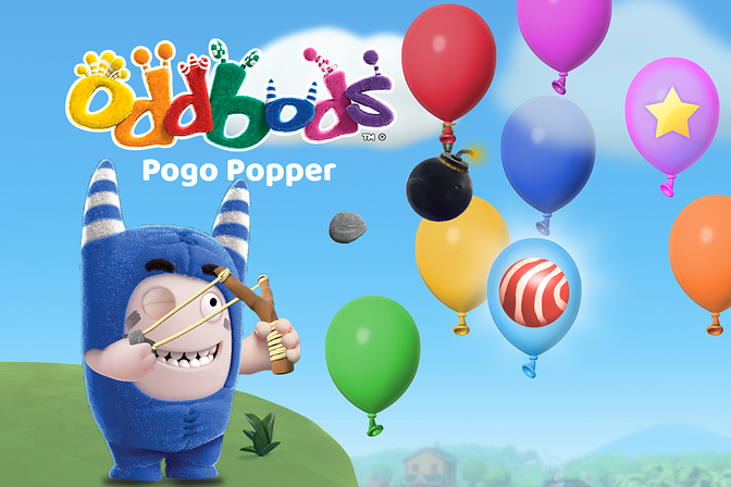 Oddbods Pogo Popper